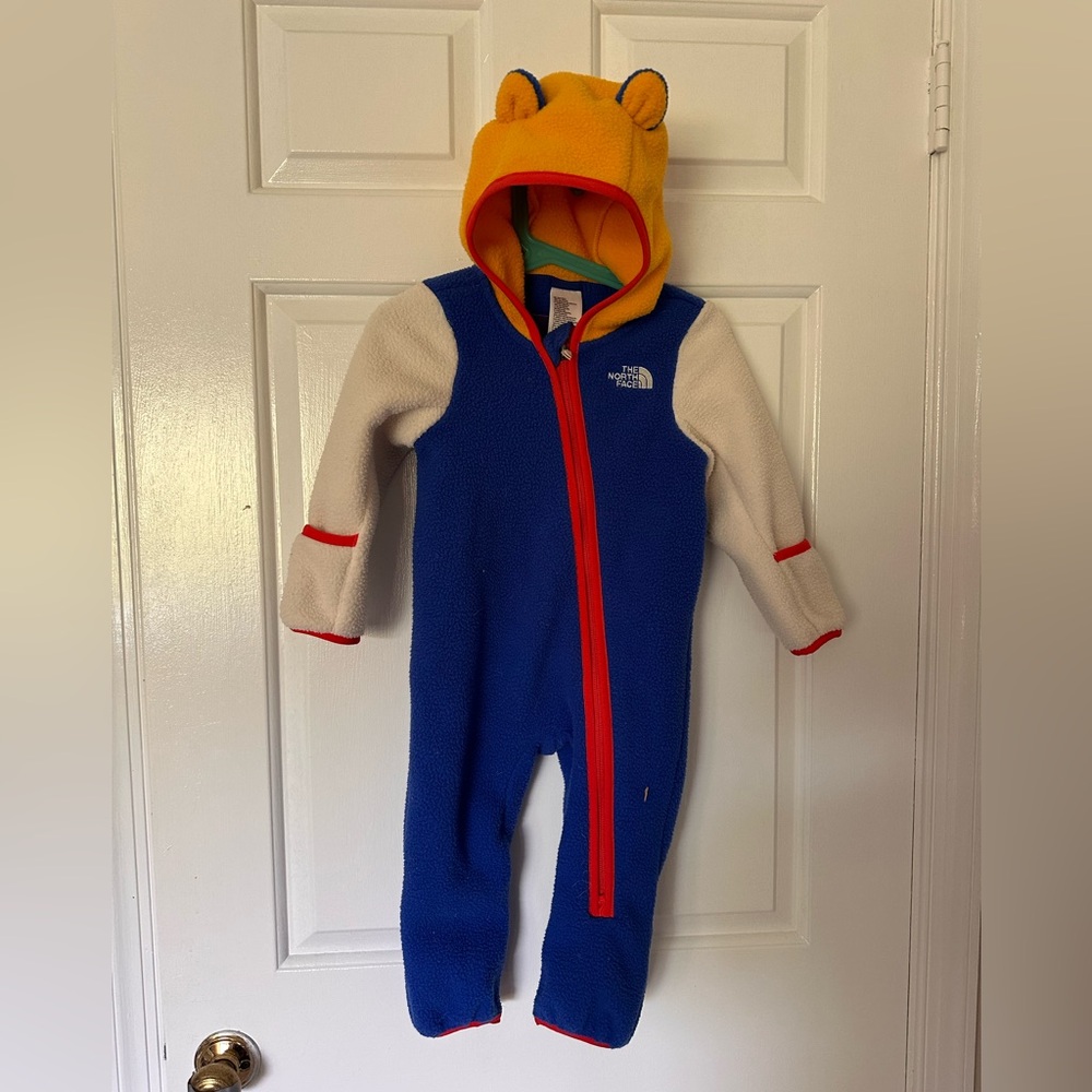 North Face fleece full body zip up